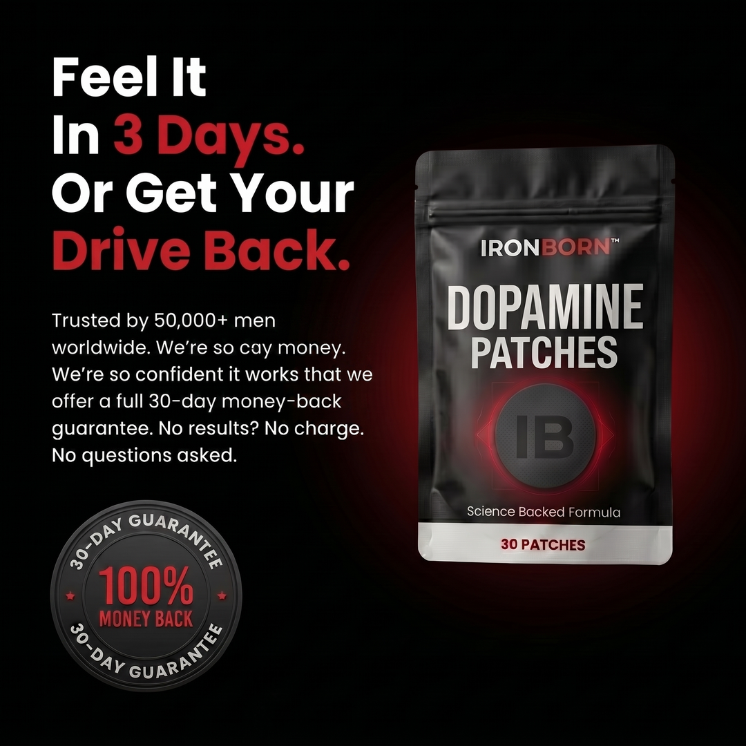 IronBorn Performance Patch — Focus, Energy, Drive & Confidence